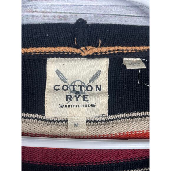 Cotton & Rye Western Popover Hooded Sweater Rodeo Southwestern Medium Cotton - Picture 3 of 8